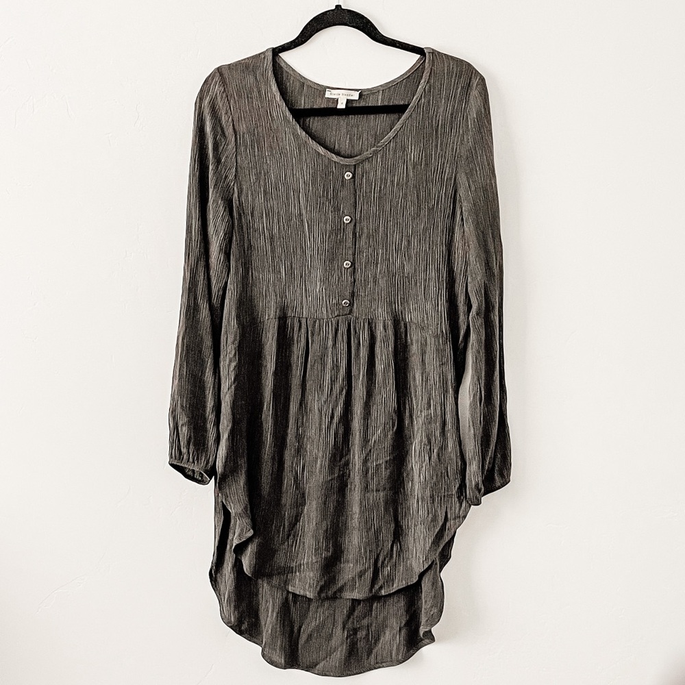 Long Gray Blouse